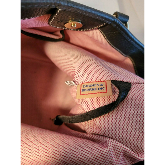 Dooney and Bourke Gray with Blue DB Logo Fabric Handbag - Picture 9 of 9